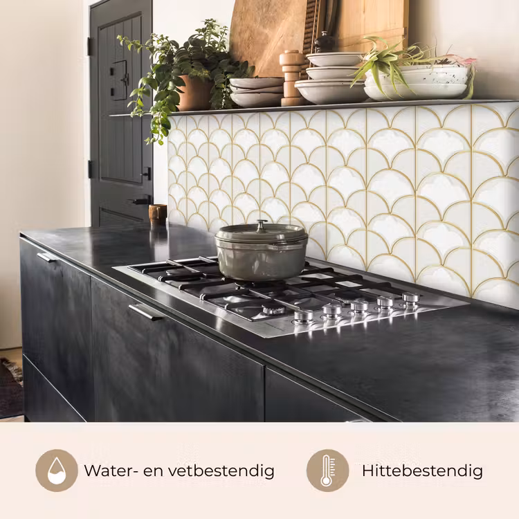 Mozaïek - Bogen - Goud keuken achterwand 2 middel 871 -usp_NL