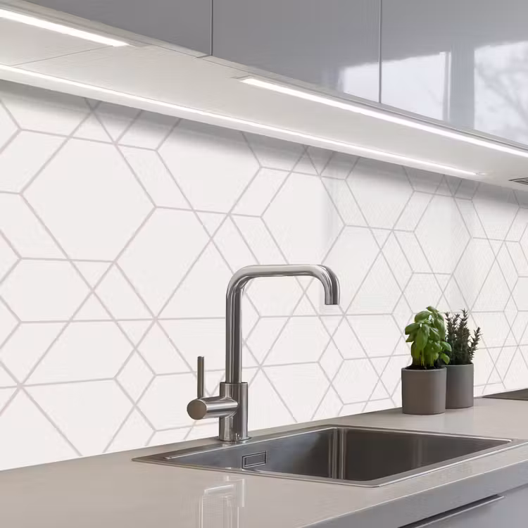 Mozaïek - Design - Geometrie keuken achterwand 2 middel 871 -3d_schuin