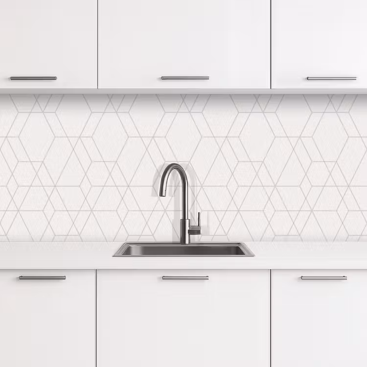 Mozaïek - Design - Geometrie keuken achterwand 2 middel 871 -3d
