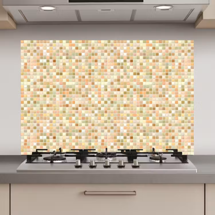 Mozaïek - Patroon - Terracotta keuken achterwand spatscherm klein 900 -3d_website