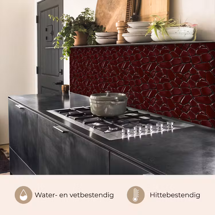 Mozaïek - Tegel - Bordeauxrood keuken achterwand 2 middel 871 -usp_NL