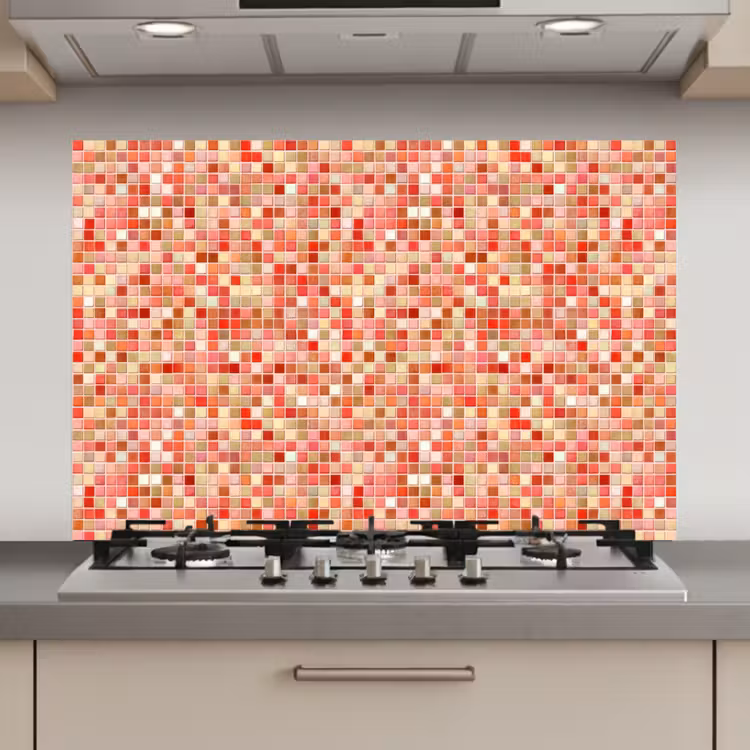 Mozaïek - Tegel - Patroon - Kleurrijk keuken achterwand spatscherm klein 900 -3d_website