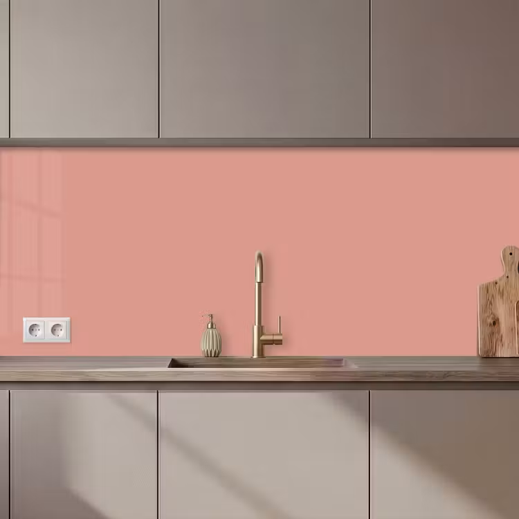 Muted - Salmon - Koraal keuken achterwand 2 middel 871 zz_3dshopping