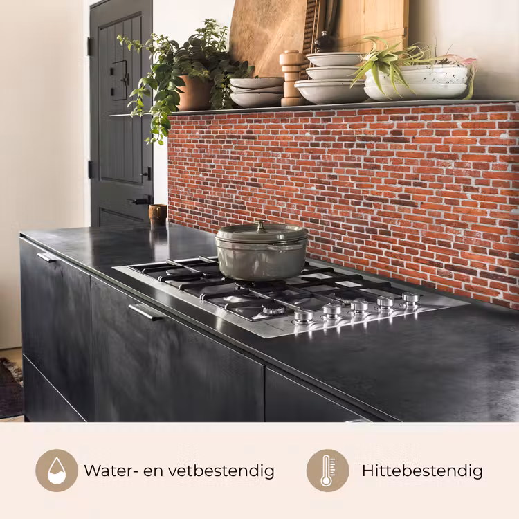 Muur - Bakstenen - Versleten - Voegen keuken achterwand 2 middel 871 -usp_NL
