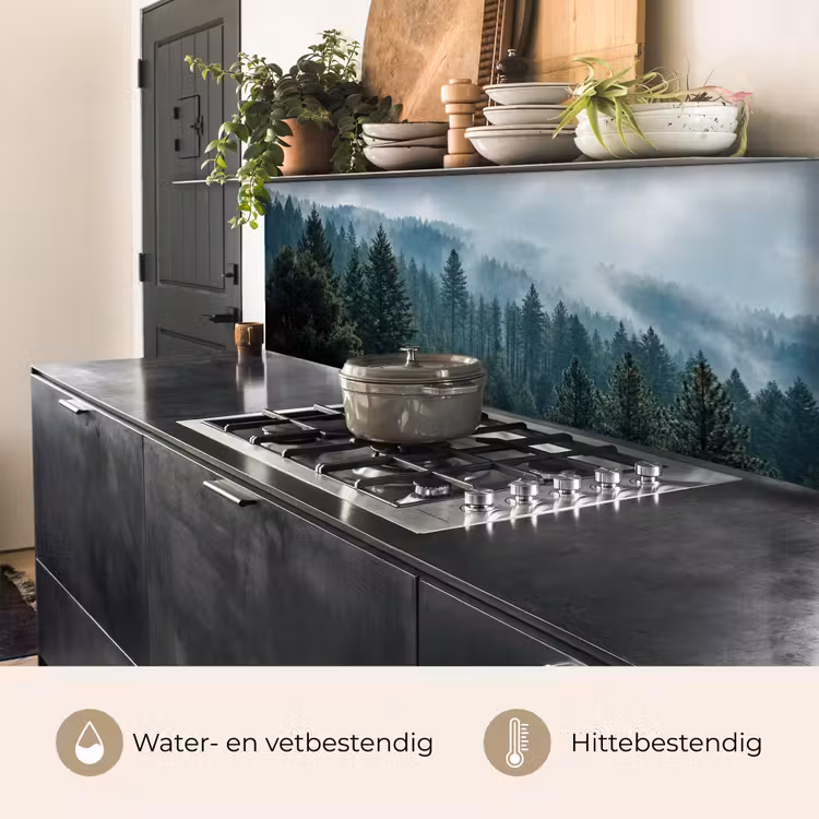 Naaldwoud - Bergen - Mist keuken achterwand 2 middel -usp_NL