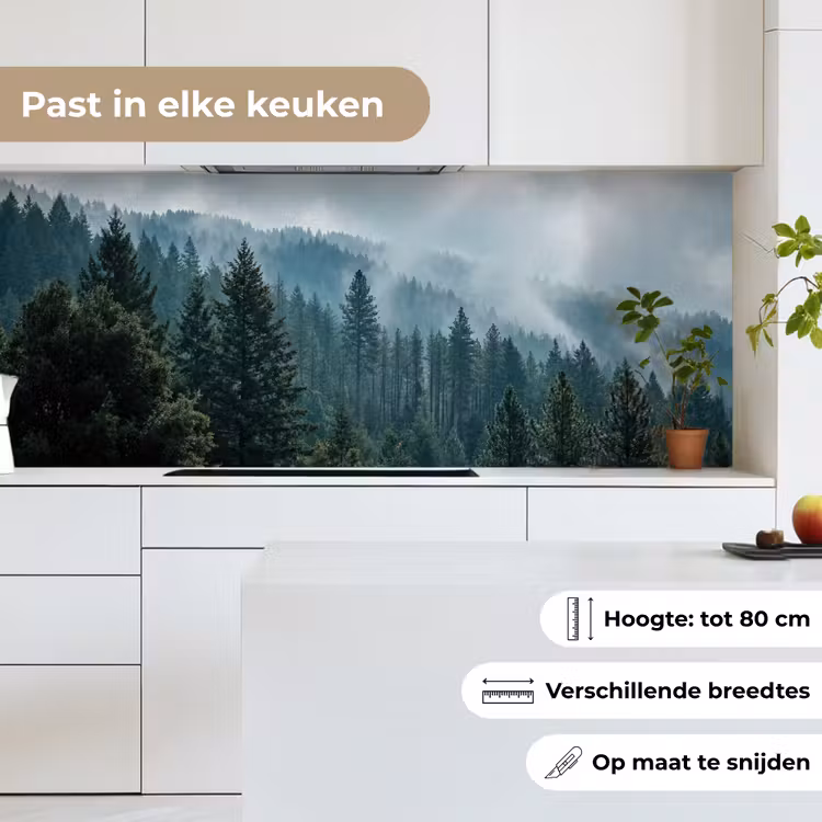 Naaldwoud - Bergen - Mist keuken achterwand 2 middel -sfeer4_NL