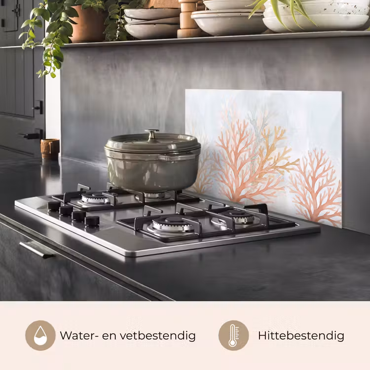 Natuur - Abstract - Aquarel - Organisch - Warm keuken achterwand spatscherm klein -usp_NL