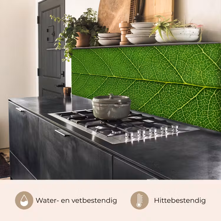 Natuur - Blad - Groen keuken achterwand 2 middel -usp_NL