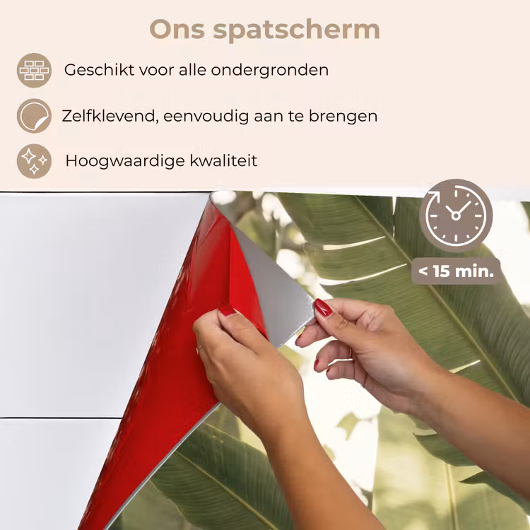 Natuur - Bladeren - Groen - Tropisch - Detail keuken achterwand spatscherm klein -spatscherm_NL