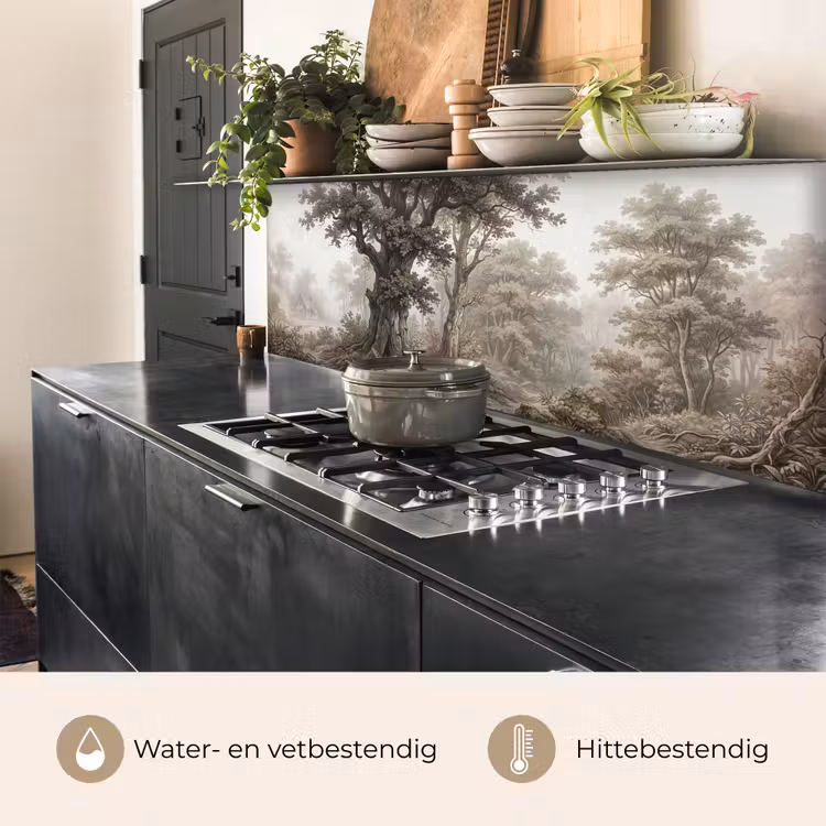 Natuur - Bos - Eik keuken achterwand 2 middel -usp_NL