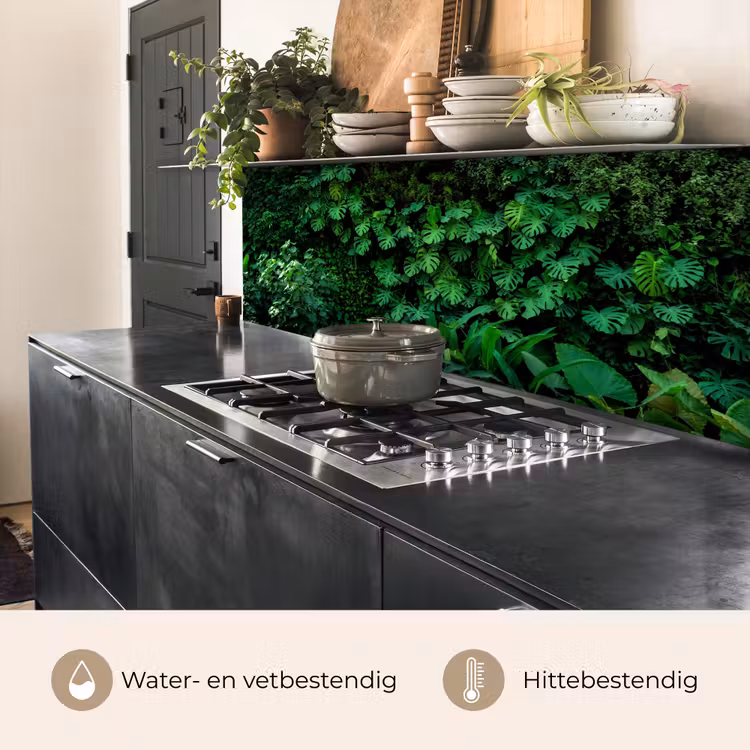 Natuur - Bos - Groen - Monstera keuken achterwand 2 middel -usp_NL