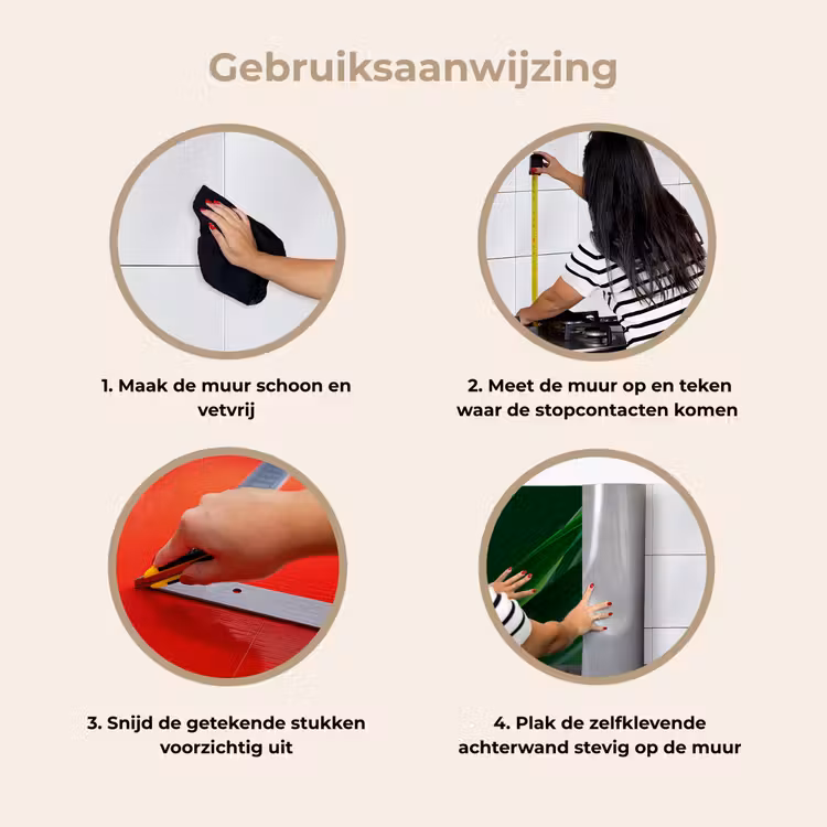 Natuur - Gras - Donkergroen keuken achterwand 2 middel -gebruiksaanwijzing_NL