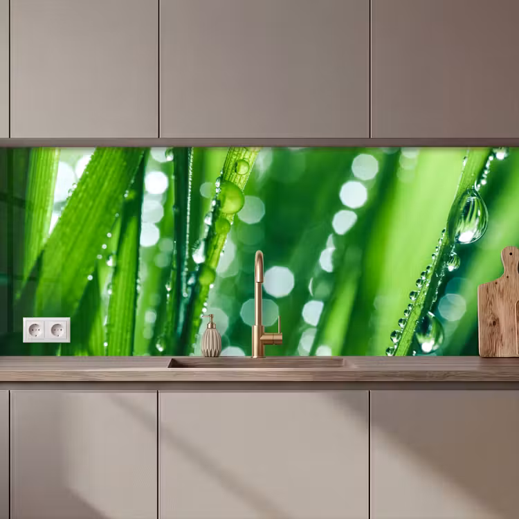 Natuur - Gras - Groen keuken achterwand 2 middel zz_3dshopping