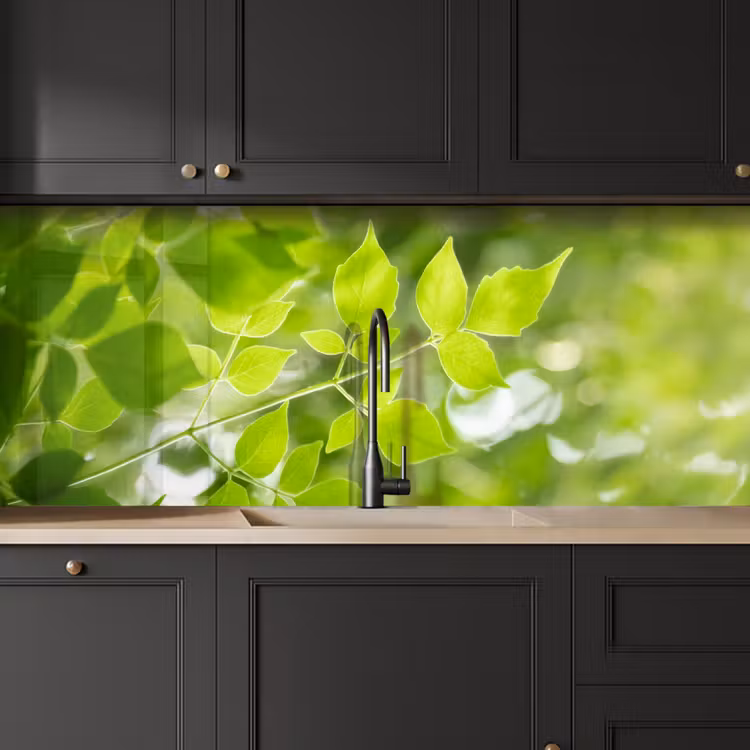 Natuur - Lente - Groen - Bladeren keuken achterwand 2 middel -sfeer1
