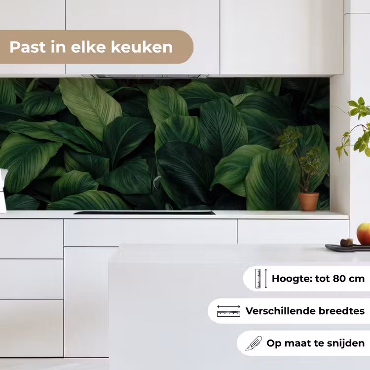 Natuur - Tropisch - Bladeren - Groen keuken achterwand 2 middel -sfeer4_NL