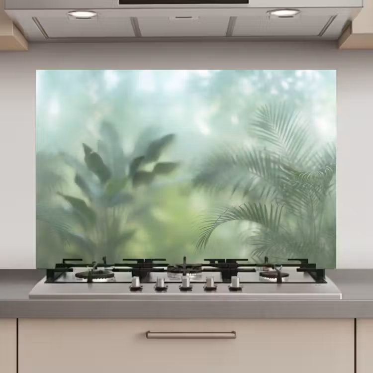 Natuur - Vervaagd - Groen - Abstract - Modern keuken achterwand spatscherm klein -3d_website