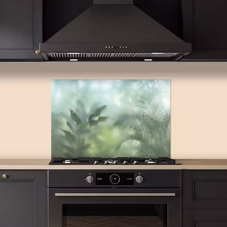 Natuur - Vervaagd - Groen - Abstract - Modern keuken achterwand spatscherm klein -sfeer1