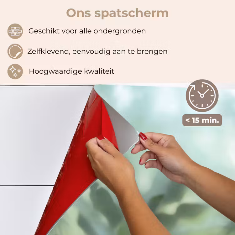 Natuur - Vervaagd - Groen - Abstract - Modern keuken achterwand spatscherm klein -spatscherm_NL