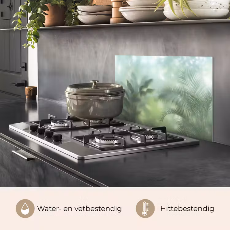 Natuur - Vervaagd - Groen - Abstract - Modern keuken achterwand spatscherm klein -usp_NL
