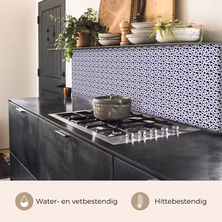 Oceaan - Bubbel - Blauw - Wit keuken achterwand 2 middel 871 -usp_NL