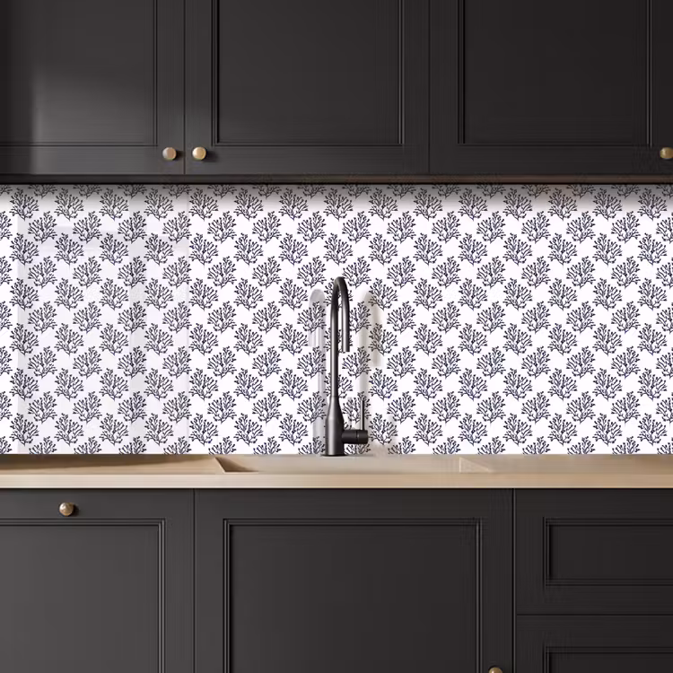 Oceaan - Koraal - Blauw - Wit keuken achterwand 2 middel 871 -sfeer1