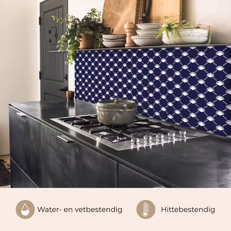 Oceaan - Schelp - Blauw - Wit keuken achterwand 2 middel 871 -usp_NL