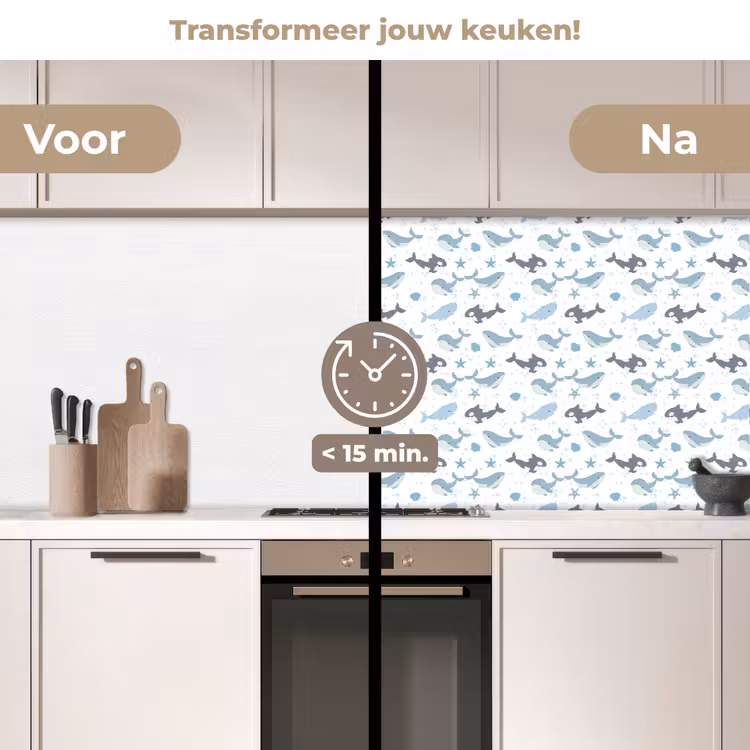 Oceaan - Walvis - Orka - Blauw keuken achterwand 2 middel 871 -voor-na2_NL