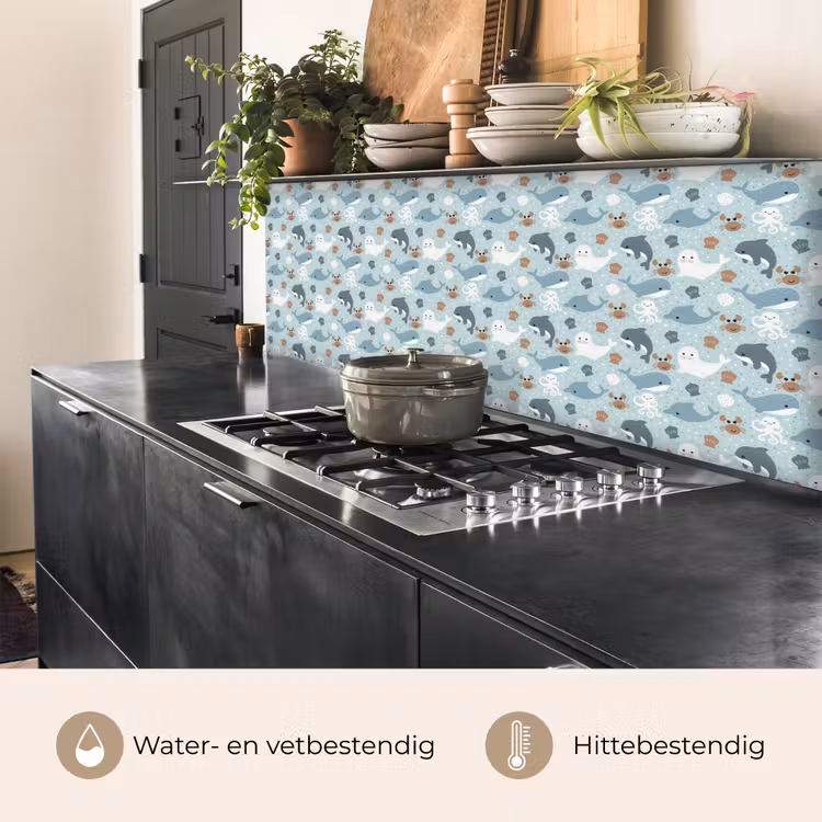Oceaan - Walvis - Zeehond - Krab keuken achterwand 2 middel 871 -usp_NL