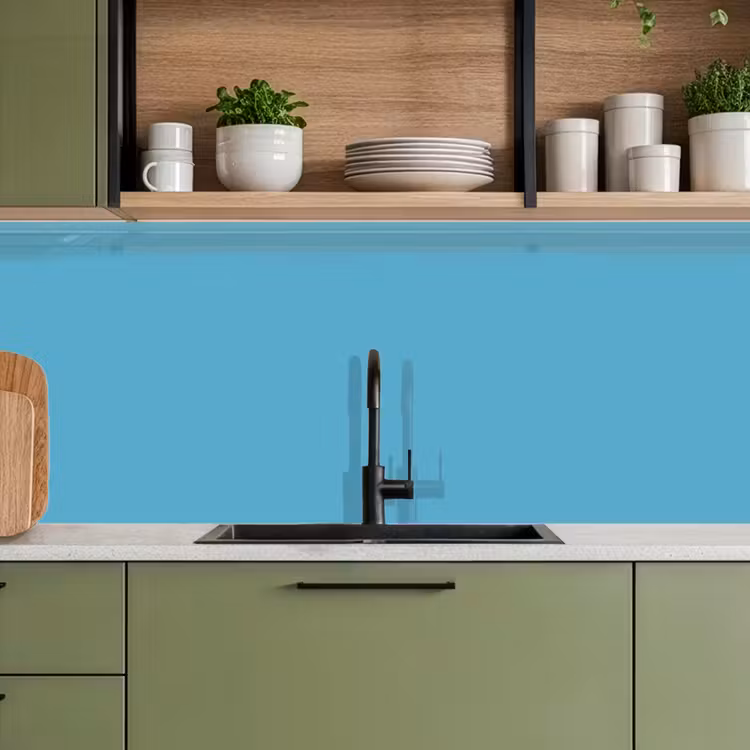 Ocean - Teal - Blauw keuken achterwand 2 middel 871 -sfeer3