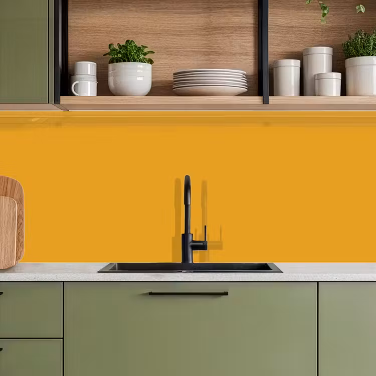 Okergeel - Herfst - Interieur keuken achterwand 2 middel 871 -sfeer3
