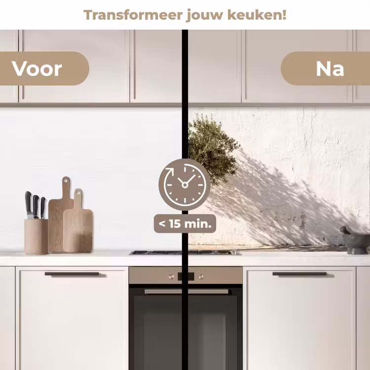 Keuken achterwand - Olijfboom - muur - wit - Olijfboom - muur - wit keuken achterwand 2 middel