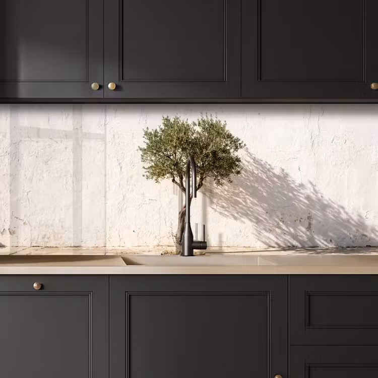 Keuken achterwand - Olijfboom - muur - wit - Olijfboom - muur - wit keuken achterwand 2 middel