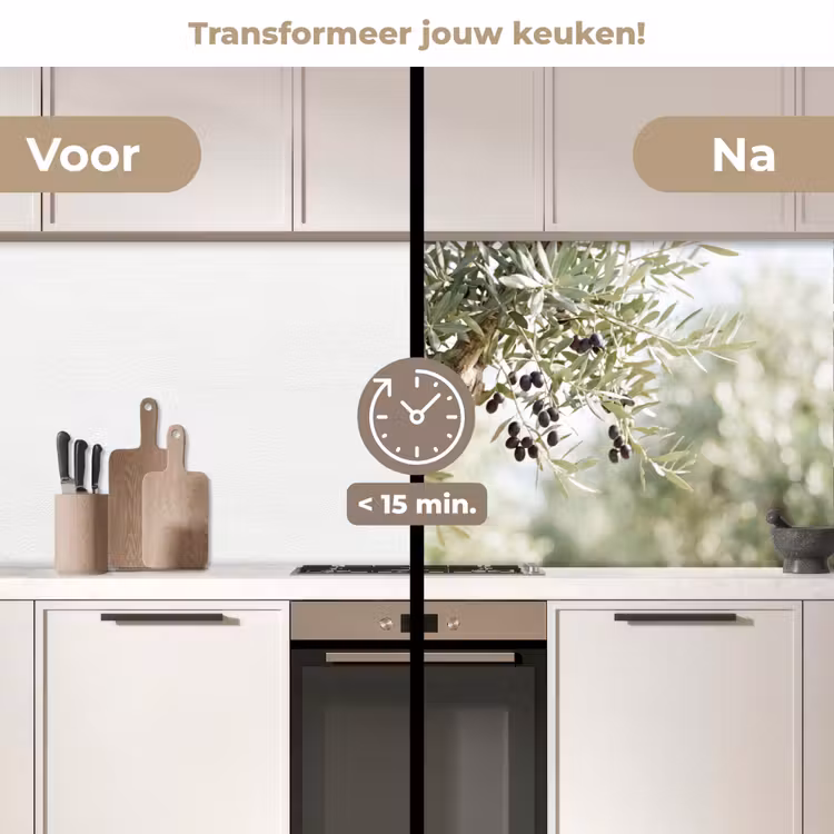Keuken achterwand - Olijfboom - tak - groen - Olijfboom - tak - groen keuken achterwand 2 middel