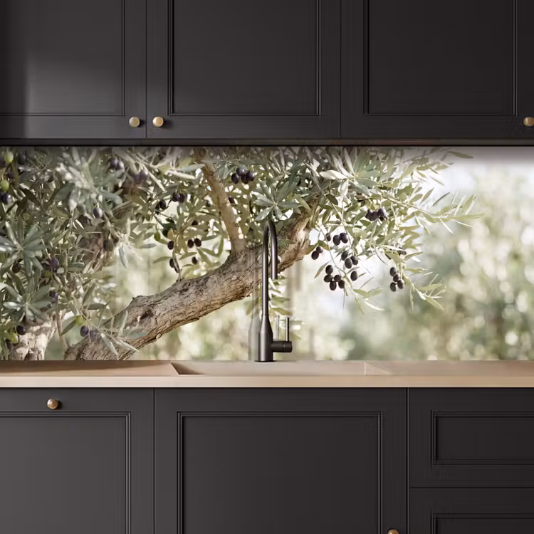 Keuken achterwand - Olijfboom - tak - groen - Olijfboom - tak - groen keuken achterwand 2 middel