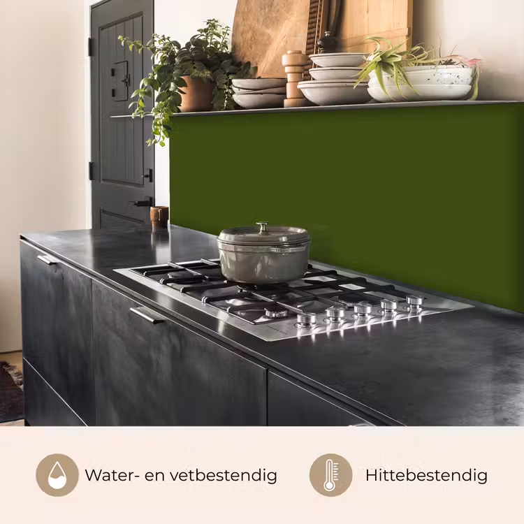Olive - Drab - Groen keuken achterwand 2 middel 871 -usp_NL