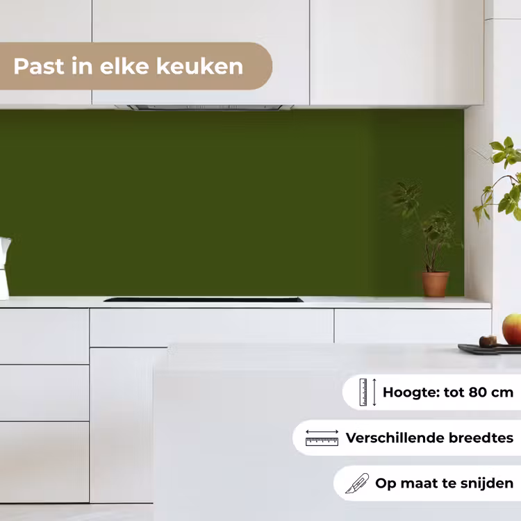 Olive - Drab - Groen keuken achterwand 2 middel 871 -sfeer4_NL