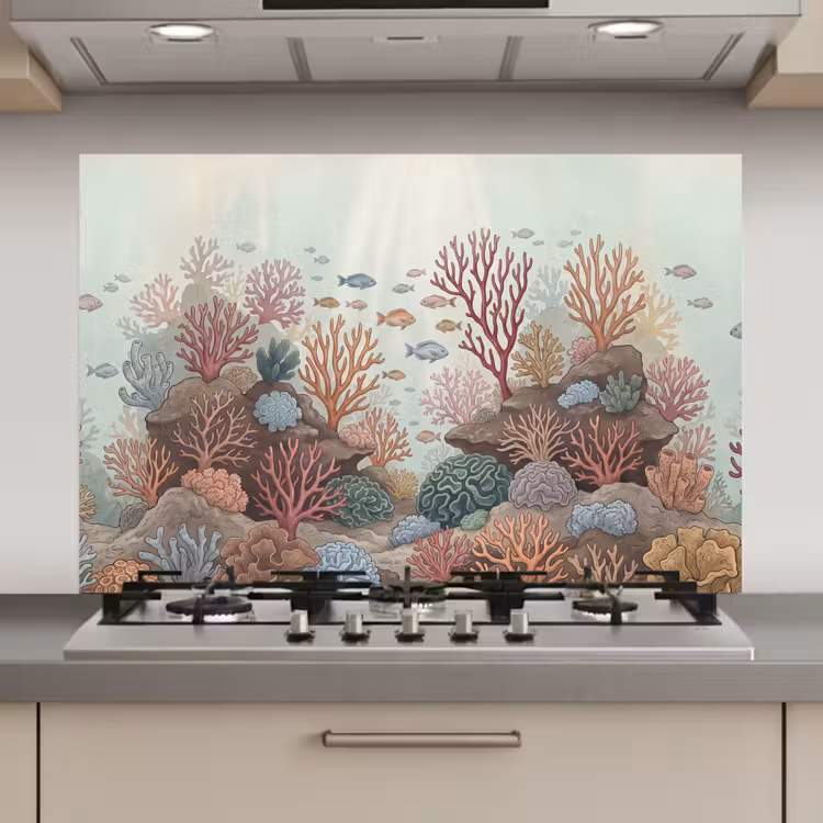 Onderwater - Koraal - Vis - Natuur keuken achterwand spatscherm klein -3d_website
