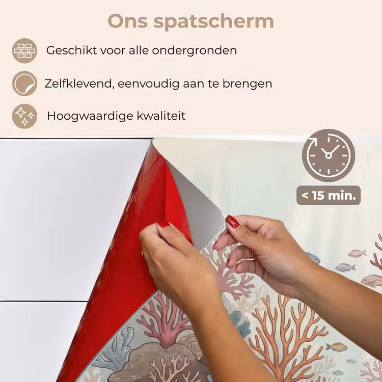 Onderwater - Koraal - Vis - Natuur keuken achterwand spatscherm klein -spatscherm_NL
