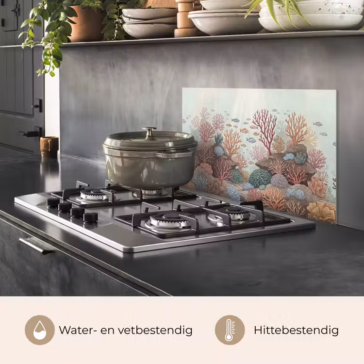Onderwater - Koraal - Vis - Natuur keuken achterwand spatscherm klein -usp_NL