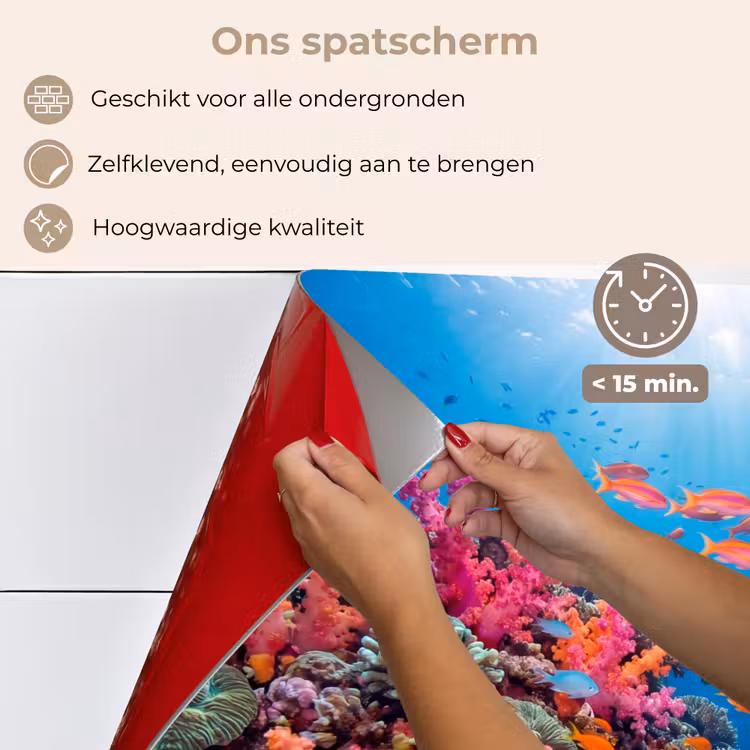 Onderwater - Koraalrif - Vissen - Oceaan - Natuur keuken achterwand spatscherm klein -spatscherm_NL