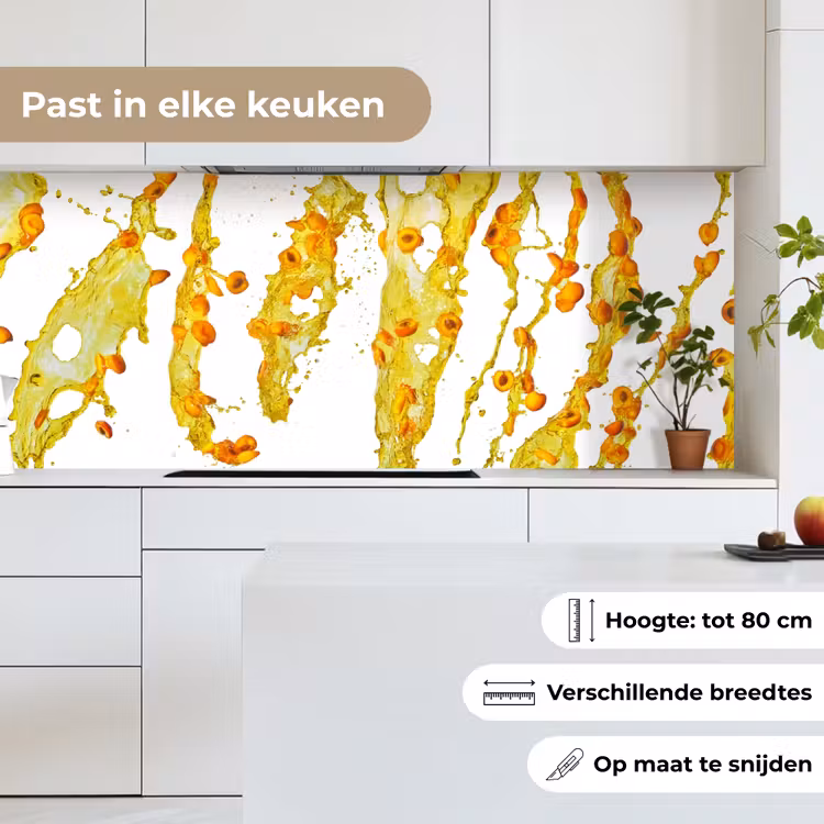 Oranje - Geel - Splash - Fruit keuken achterwand 2 middel -sfeer4_NL