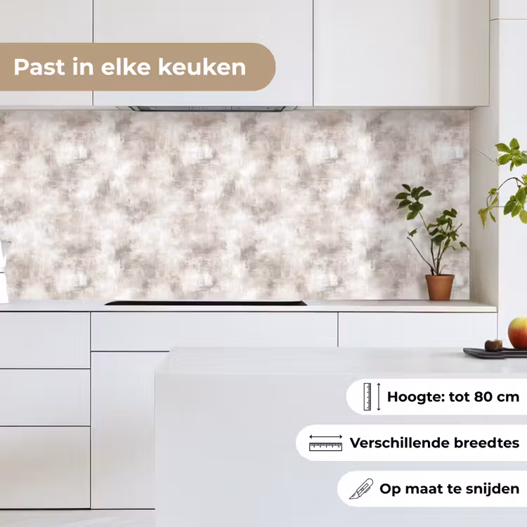 Organisch - Patroon - Gemêleerd keuken achterwand 2 middel 871 -sfeer4_NL