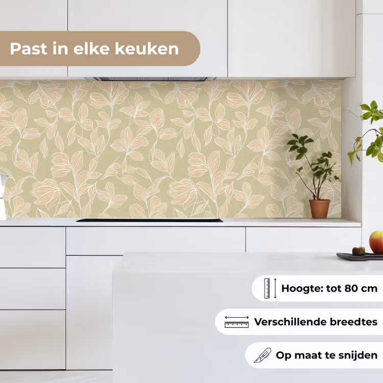 Organisch - Subtiel - Groen keuken achterwand 2 middel 871 -sfeer4_NL