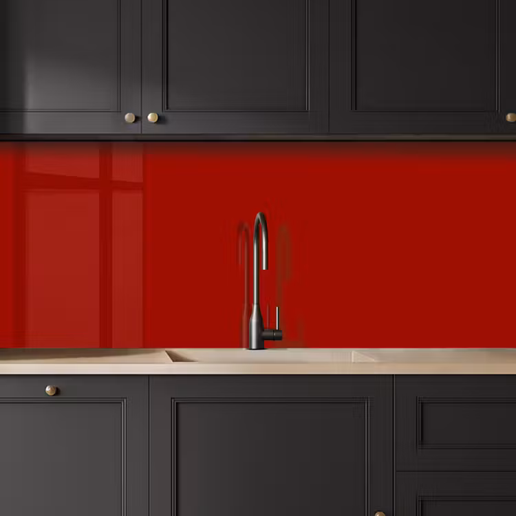 Oxblood - Maroon - Rood keuken achterwand 2 middel 871 -sfeer1