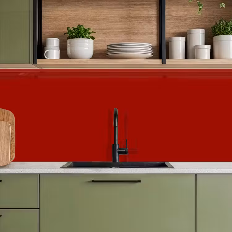 Oxblood - Maroon - Rood keuken achterwand 2 middel 871 -sfeer3