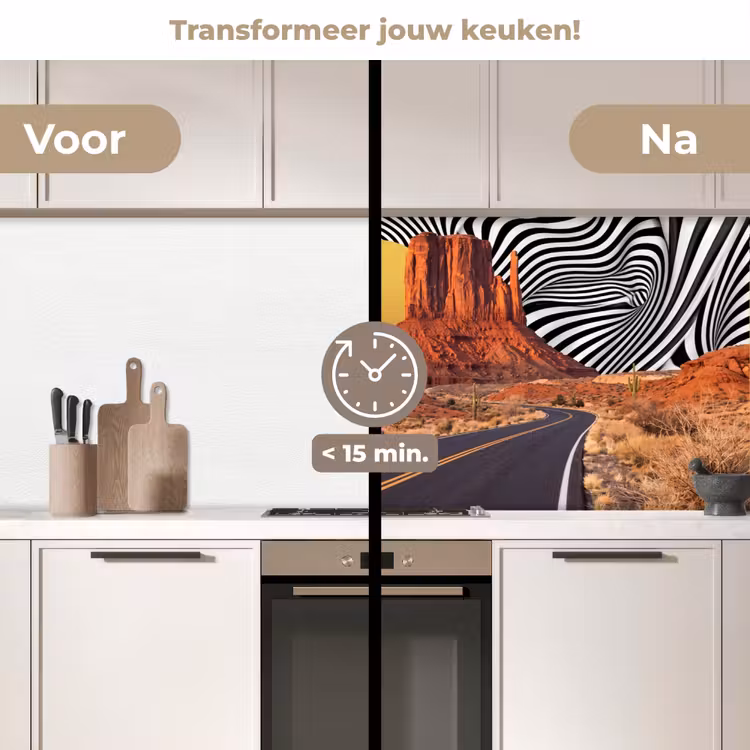 Keuken achterwand - Paard - Woestijn - Natuur - Paard - Woestijn - Natuur keuken achterwand 2 middel