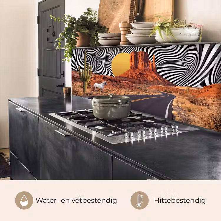 Keuken achterwand - Paard - Woestijn - Natuur - Paard - Woestijn - Natuur keuken achterwand 2 middel