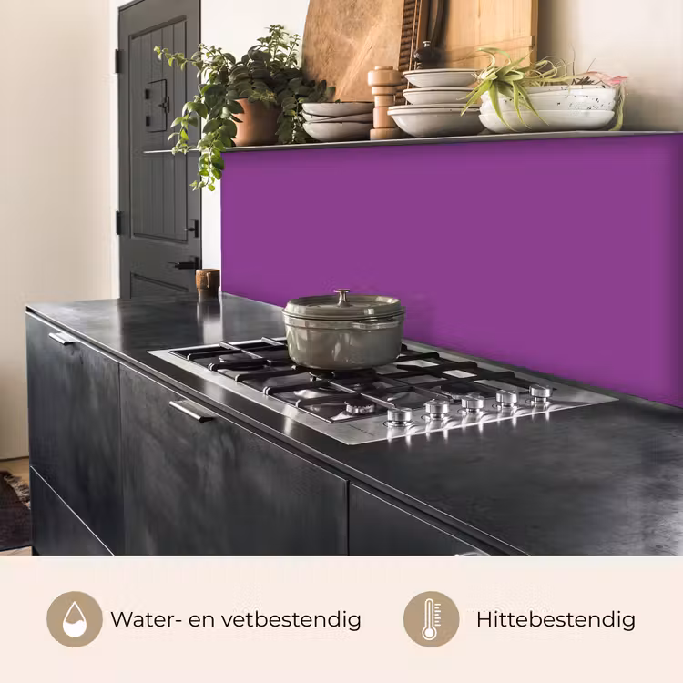 Paars - Kleuren - Effen keuken achterwand 2 middel 871 -usp_NL