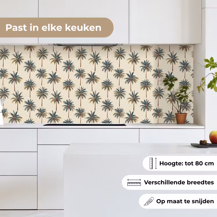 Palmbomen - Tropisch - Groen keuken achterwand 2 middel 871 -sfeer4_NL