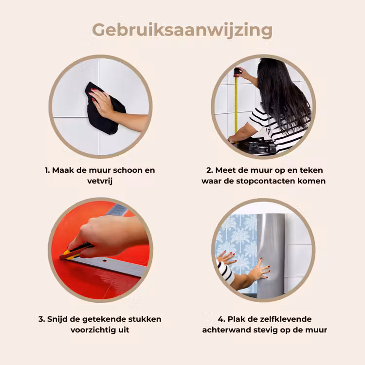 Palmboom - Modern - Blauw keuken achterwand 2 middel 871 -gebruiksaanwijzing_NL